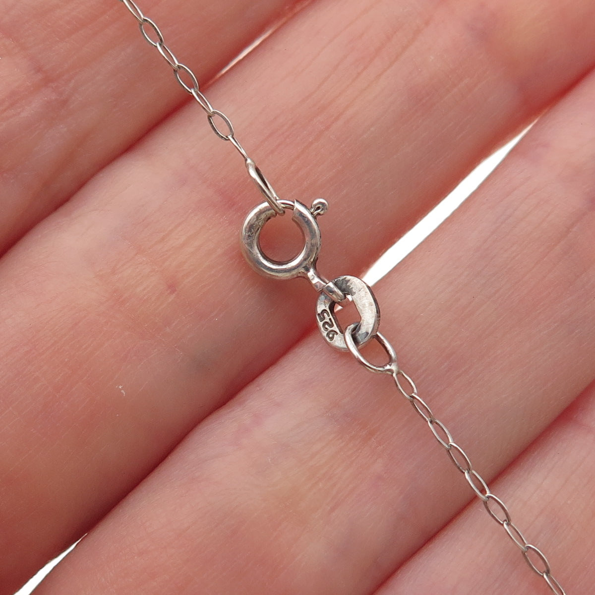 Chuck Clemency 925 Sterling Silver Real Tanzanite Cable Chain Necklace 20"