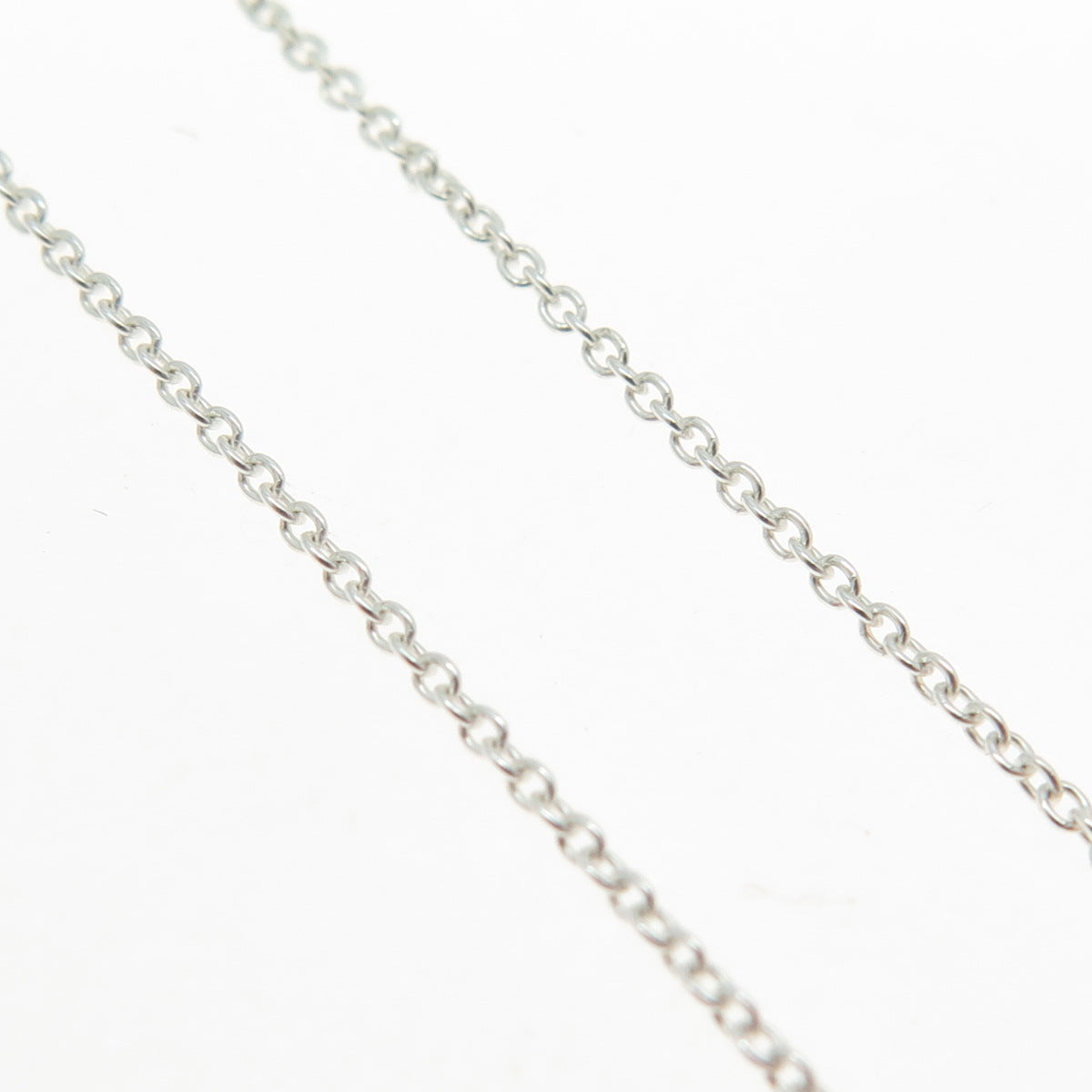 925 Sterling Silver Italy Cable Chain Necklace 16"