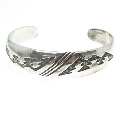 DENNIS RAMONE Old Pawn 925 Sterling Silver Mountains Adjustable Bracelet 6.75"