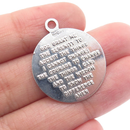 TOWN & COUNTRY 925 Sterling Silver Vintage Prayer Hands Minimalist Charm Pendant