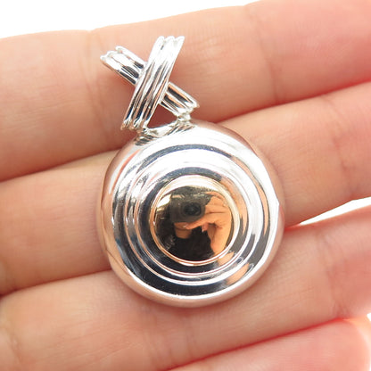 BAYANIHAN 18K Gold 925 Sterling Silver Vintage Modernist Slide Charm Pendant