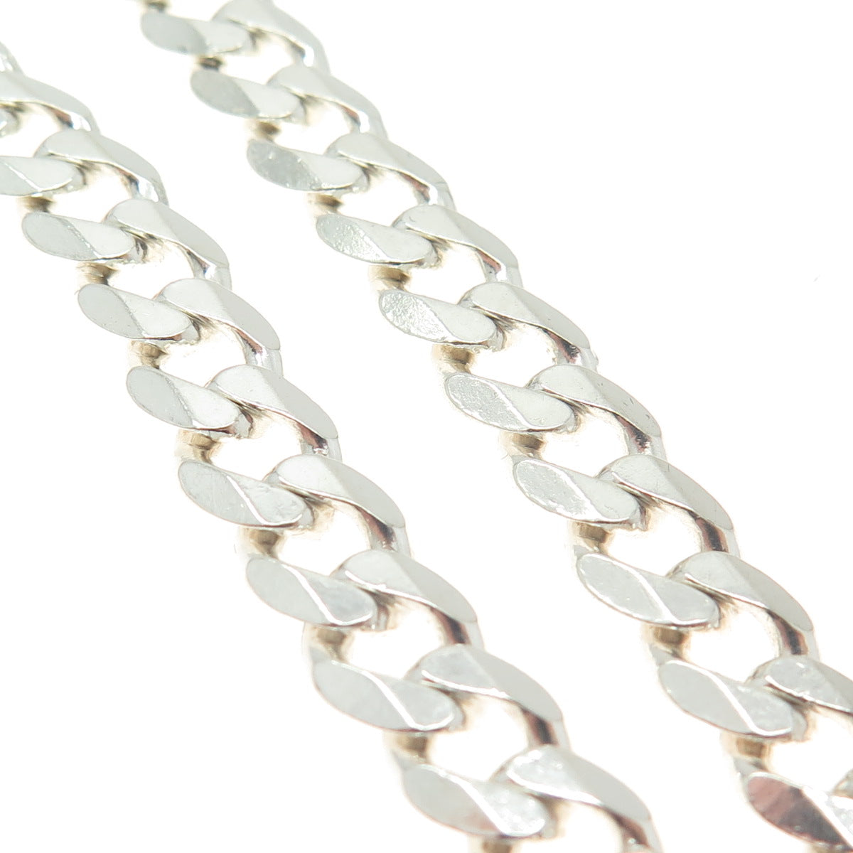 ACPL Chains 925 Sterling Silver Cuban Link Bracelet 7.5"