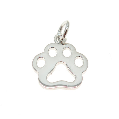 925 Sterling Silver Dog Paw Minimalist Charm Pendant