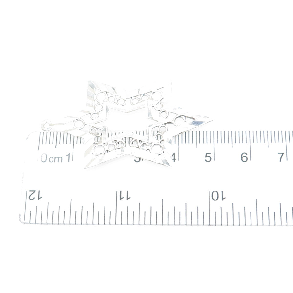 925 Sterling Silver Vintage Star of David Charm Pendant
