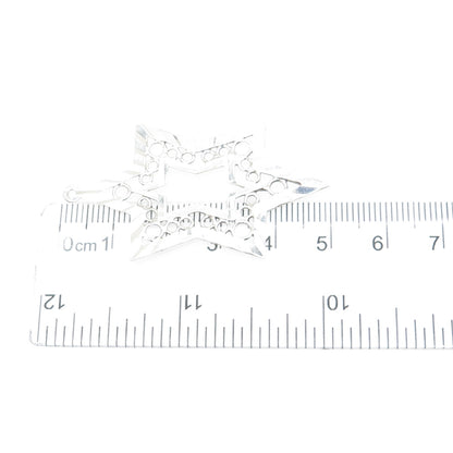 925 Sterling Silver Vintage Star of David Charm Pendant