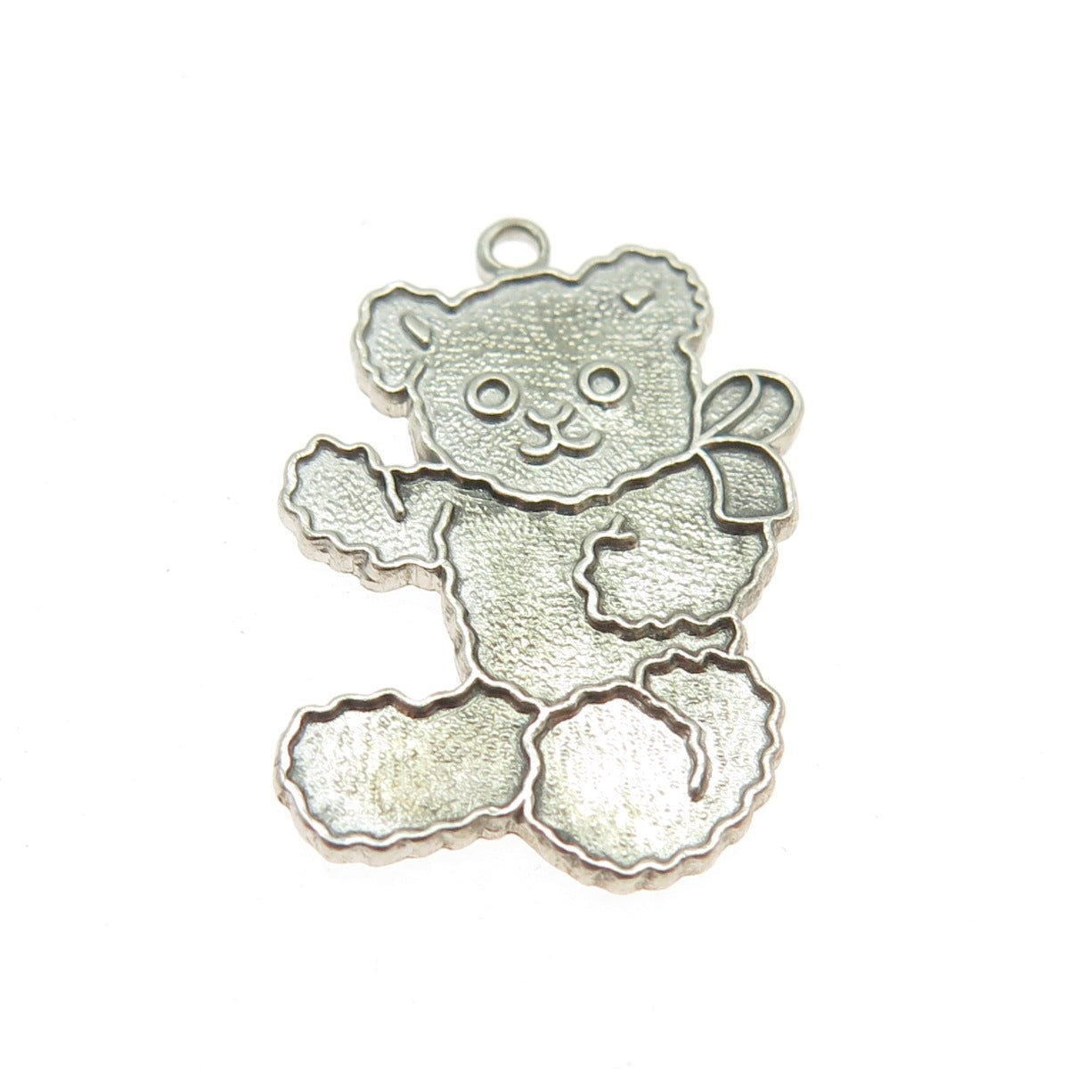 KENT 925 Sterling Silver Vintage Teddy Bear Pendant