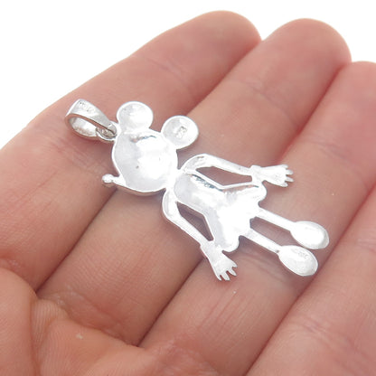 925 Sterling Silver Vintage Minnie Mouse Charm Pendant