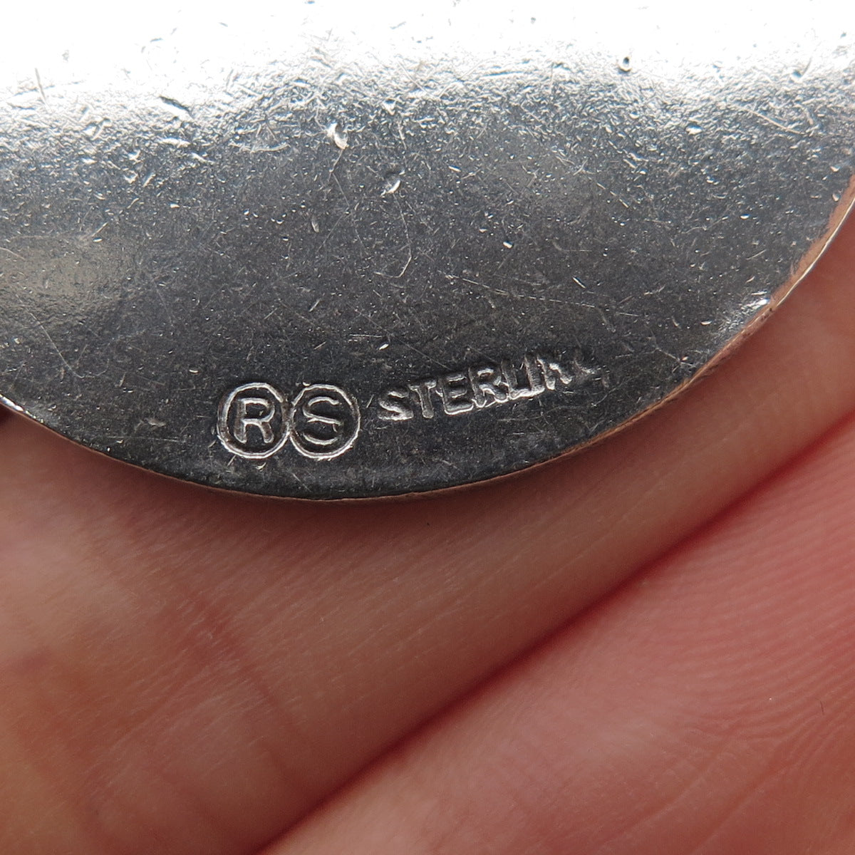 925 Sterling Silver Antique Art Deco Enamel Hoboken Athletic Meet Medal Pendant