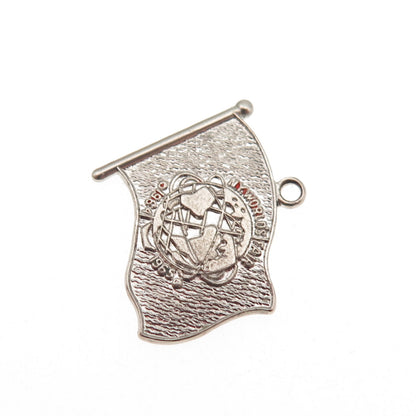Elco Sterling Silver Vintage 1964-65 New York World's Fair Mini Charm Pendant