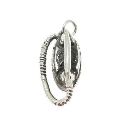 JEWELART 925 Sterling Silver Vintage Rotary Telephone Minimalist Pendant