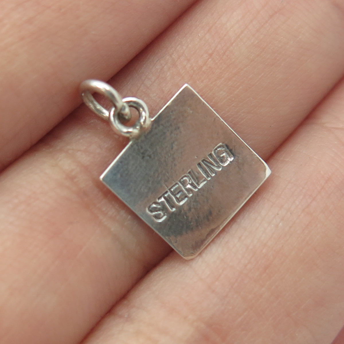 925 Sterling Silver Vintage Chinese Character Charm Pendant