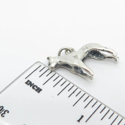 925 Sterling Silver Vintage Dog Charm Pendant