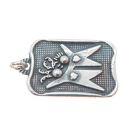 DV Dawn Vertrees Sterling Silver Vintage Forever Friends Oxidized Charm Pendant