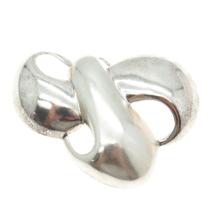 ZINA 925 Sterling Silver Vintage Modernist Pin Brooch