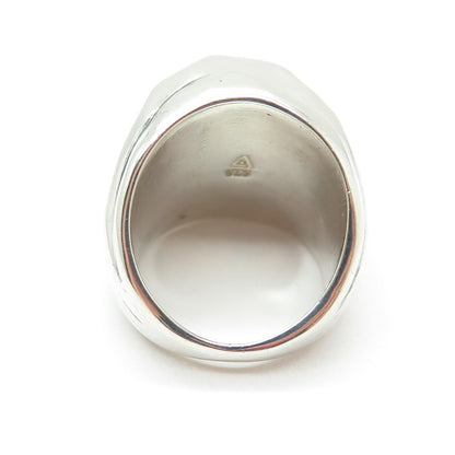 925 Sterling Silver Vintage Ribbed Wrinkled Ring Size 6.5