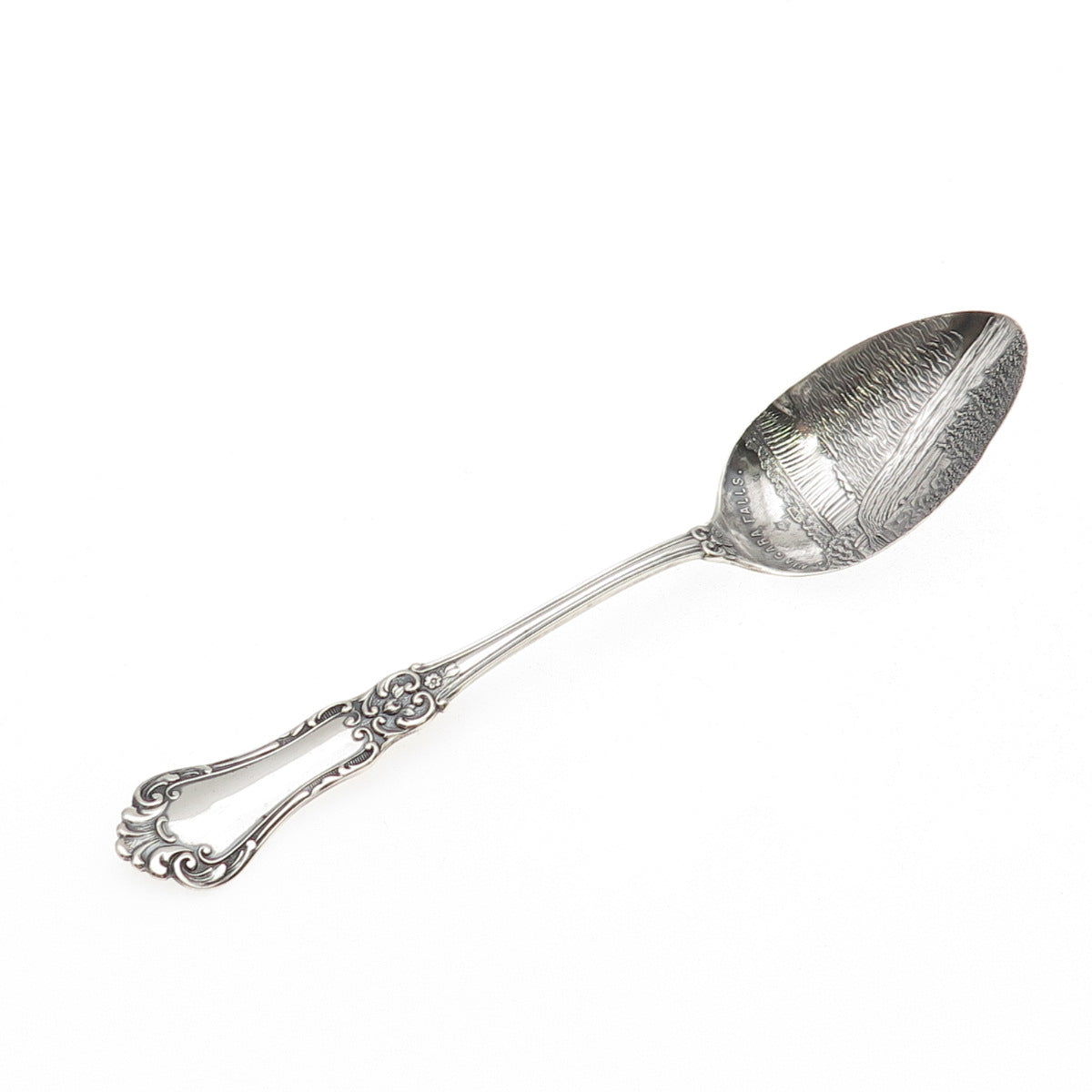 Shepard 925 Sterling Silver Antique Art Deco Niagara Falls Coffee Spoon #55