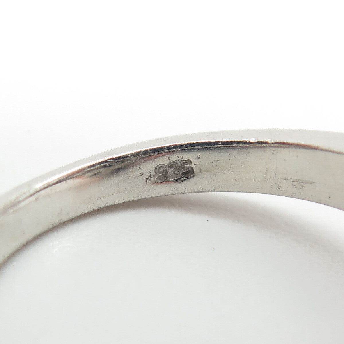 CHUCK CLEMENCY 925 Sterling Silver Real Black Spinel & C Z Ring Size 10.25