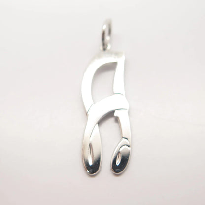925 Sterling Silver Vintage Anson Abstract Letter "A" Initial Pendant