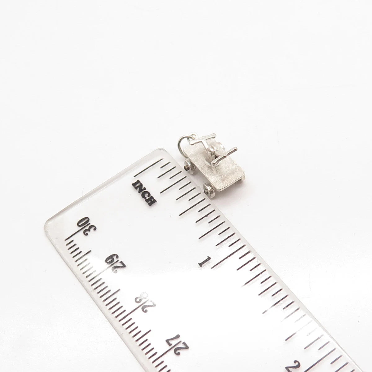 925 Sterling Silver Vintage Hand Trolley Movable Charm Pendant