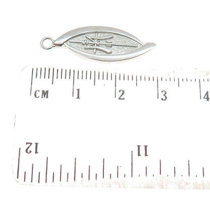JOSTENS 925 Sterling Silver Vintage Cross Religious Pendant