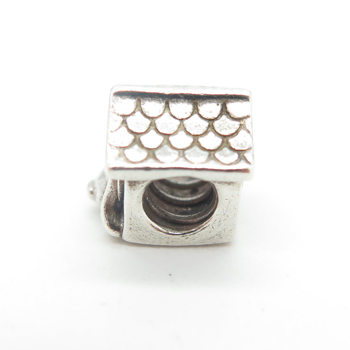 PANDORA 925 Sterling Silver Dog House Heart Bead Charm