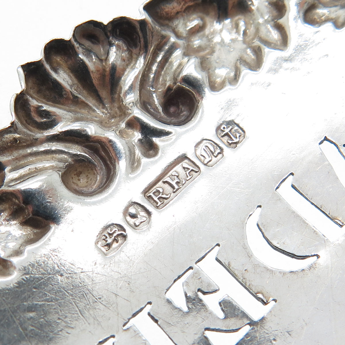 ROBINSON EDKINS & ASTON 925 Sterling Antique 1836 Birmingham Madeira Bottle Tag