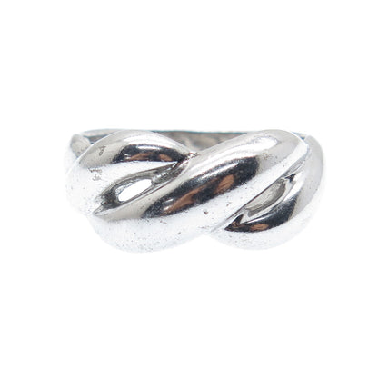 CHAPAL ZENRAY 925 Sterling Silver Vintage Infinity Ring Size 8.25