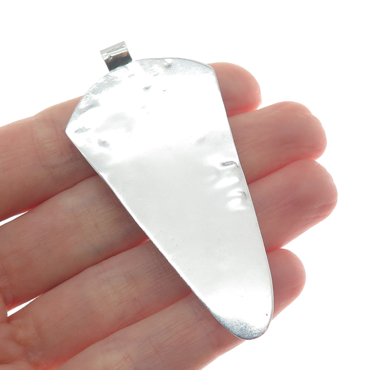 Old Pawn 925 Sterling Silver Vintage Southwestern Jasper Citrine Tribal Pendant