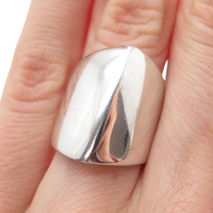 ROSS SIMONS 925 Sterling Silver Vintage Modernist Ring Size 5.25