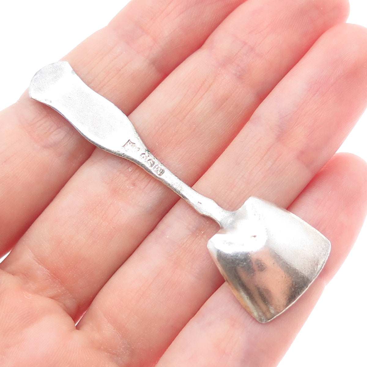 MALTBY STEVENS & CURTISS CO. 925 Sterling Silver Antique Salt & Spices Spoon