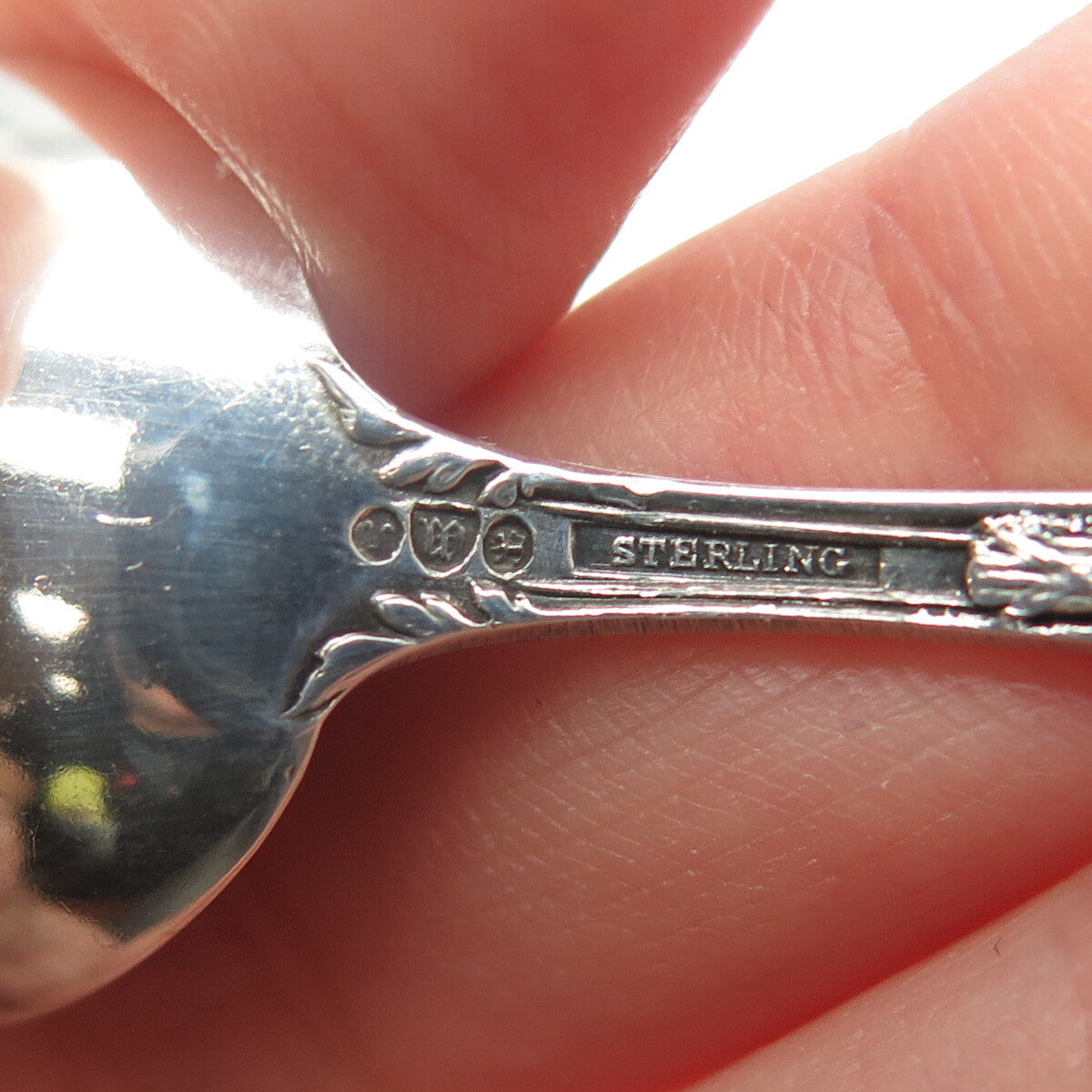 WATSON Sterling Silver Antique Art Deco Illinois States & Cities Coffee Spoon
