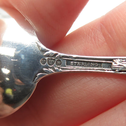 WATSON Sterling Silver Antique Art Deco Illinois States & Cities Coffee Spoon