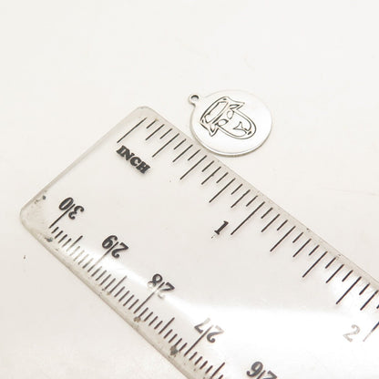 925 Sterling Silver USA Two In Town Sheep Charm Pendant