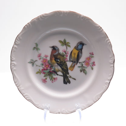 Royal Crown Antique Early XX Song Birds Porcelain SET of 6 Serving Plates