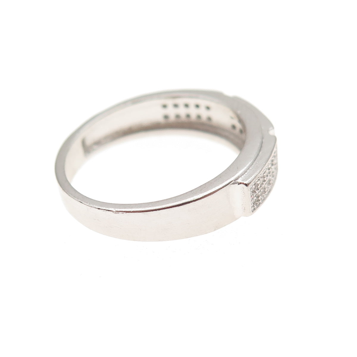 925 Sterling Silver Round-Cut C Z Ring Size 6