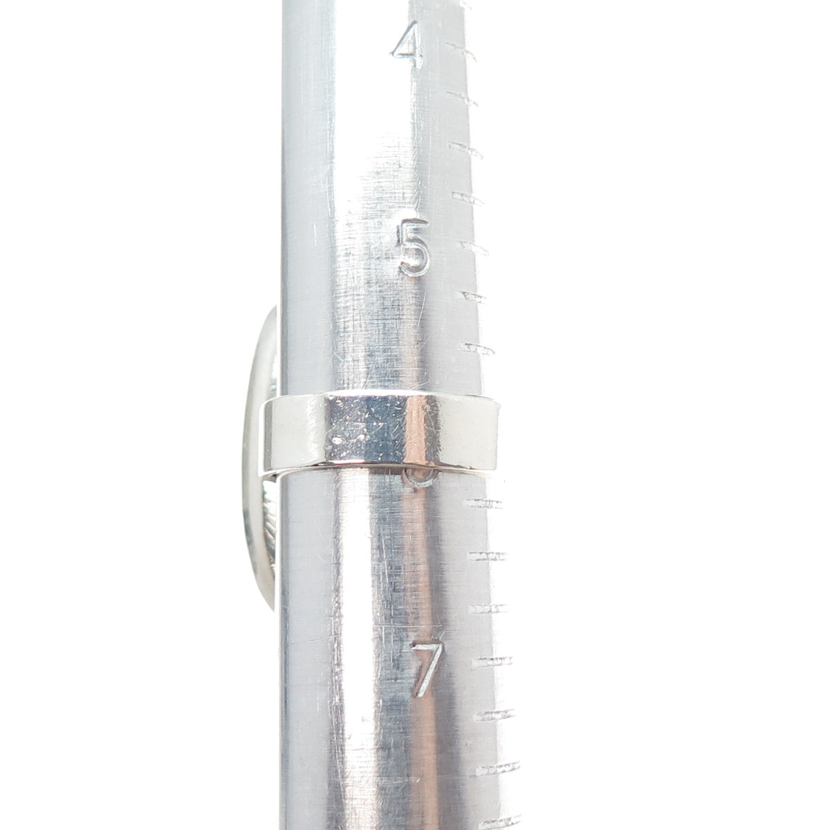 925 Sterling Silver Vintage Modernist Statement Ring Size 6