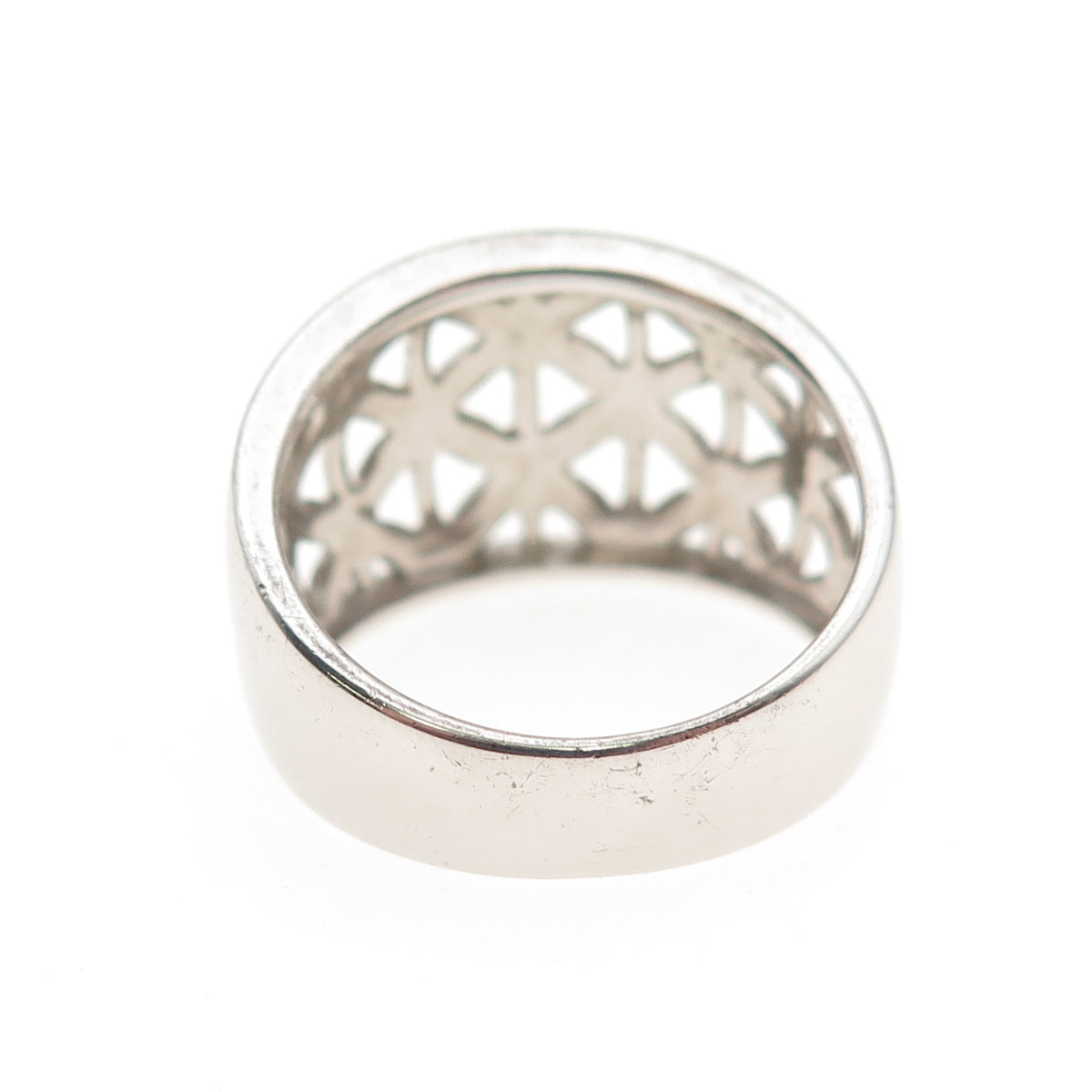 Ross Simons 925 Sterling Silver Butterfly Pattern Ring Size 7.25