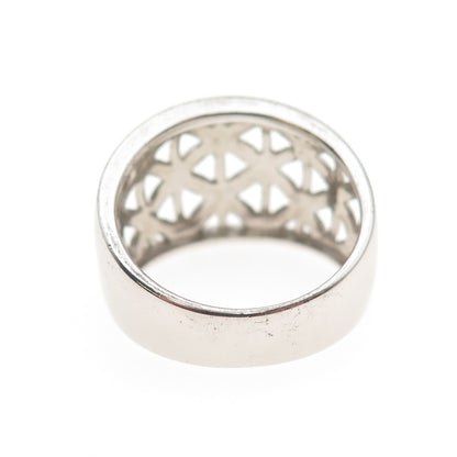 Ross Simons 925 Sterling Silver Butterfly Pattern Ring Size 7.25