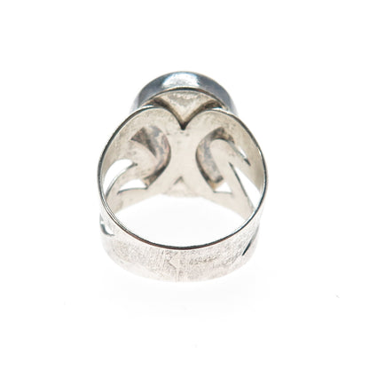 JAY KING Desert Rose 925 Sterling Vintage Real Yellow Chalcedony Ring Size 8.5