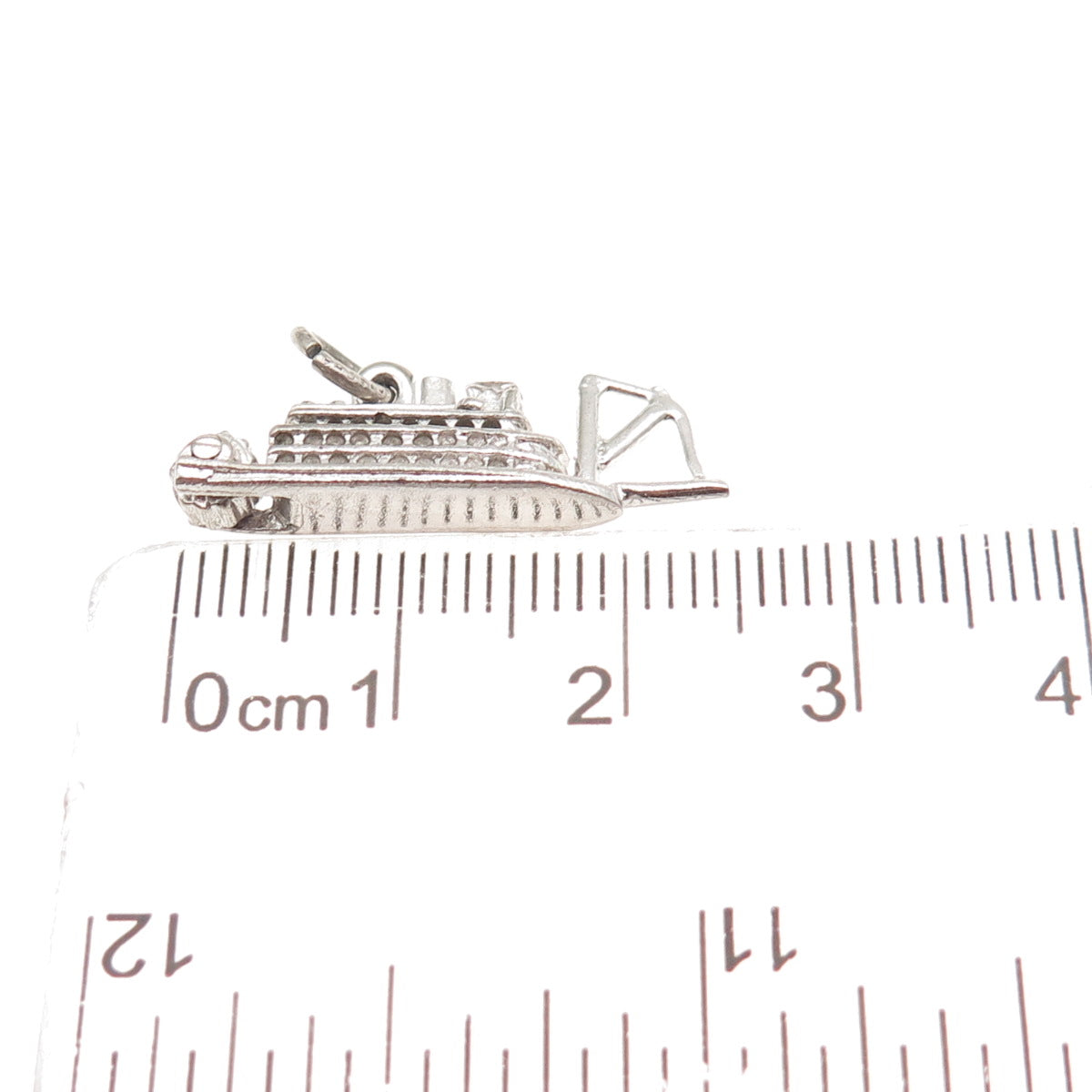 DANECRAFT 925 Sterling Silver Vintage Riverboat 3D Mini Charm Pendant