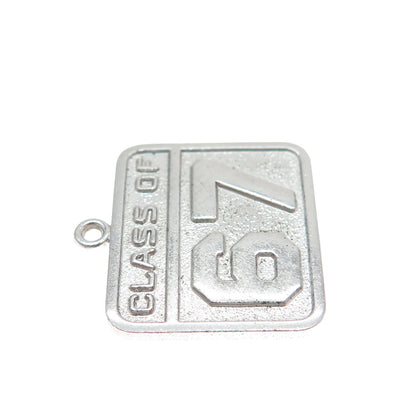 WELLS 925 Sterling Silver Vintage Class of 1967 Minimalist Charm Pendant