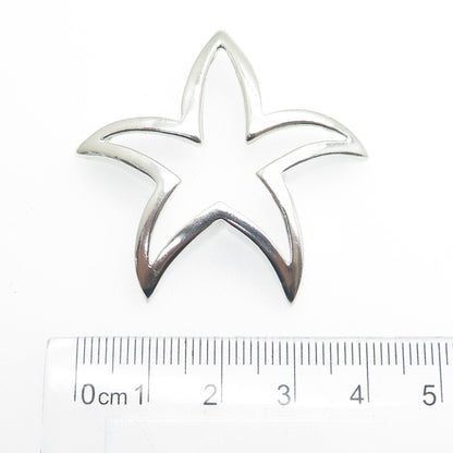 925 Sterling Silver Vintage Mexico Starfish Pin Brooch