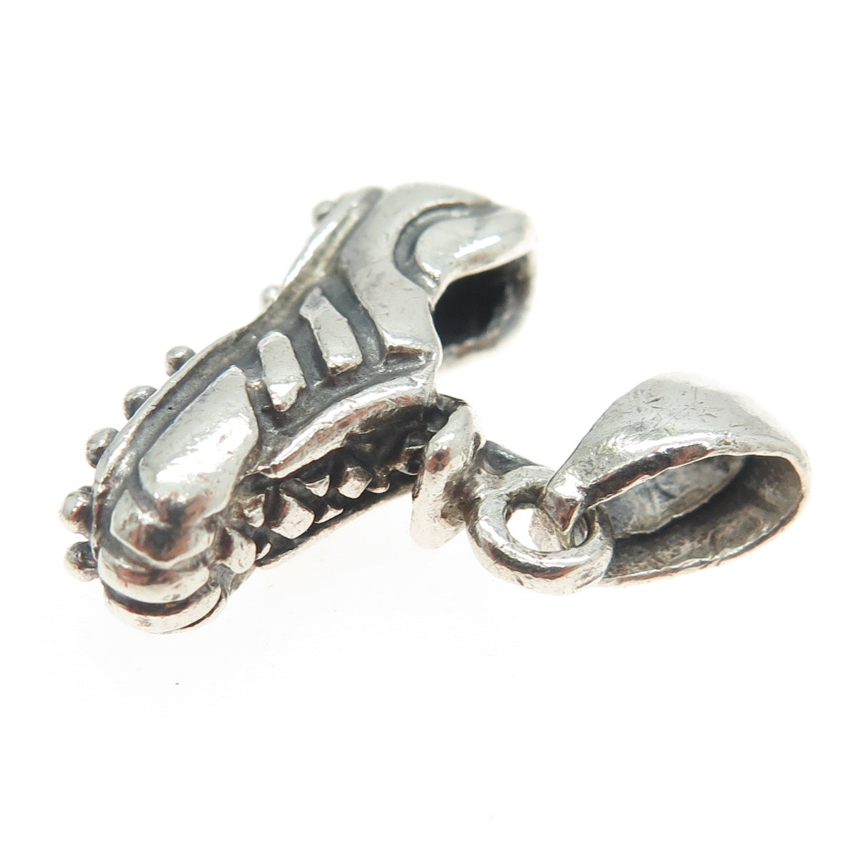 925 Sterling Silver Vintage Football Boots 3D Pendant