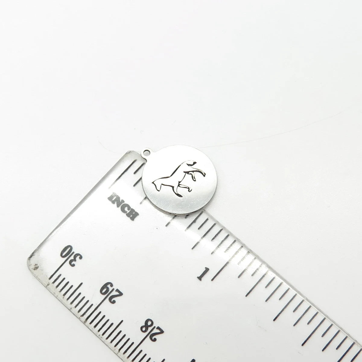 925 Sterling Silver USA Two In Town Horse Charm Pendant