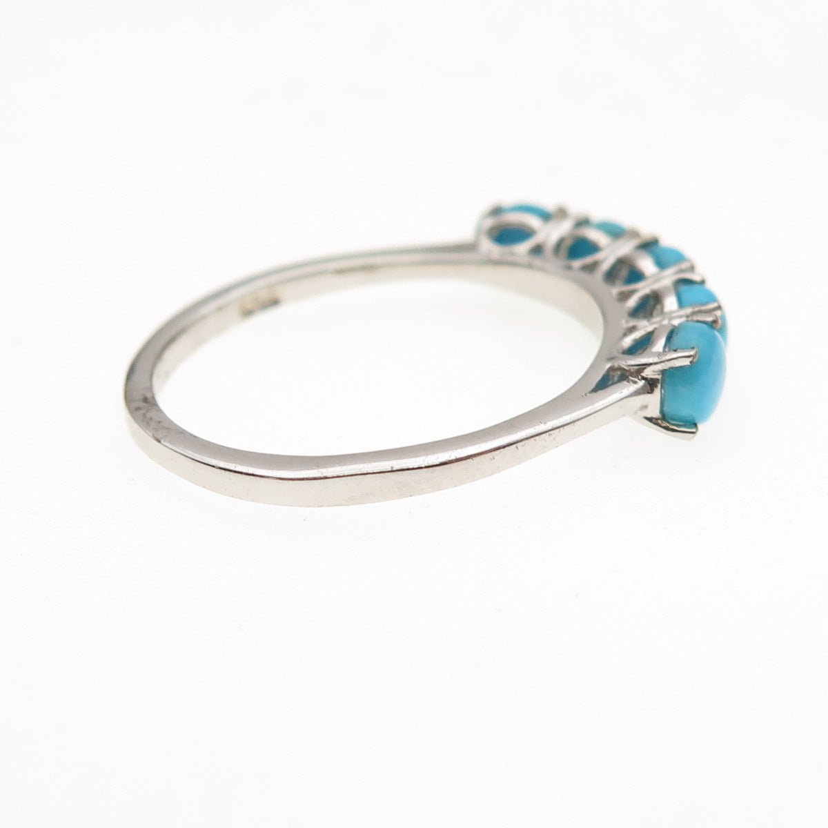 Chuck Clemency 925 Sterling Silver Real Sleeping Beauty Turquoise Ring Size 7.75