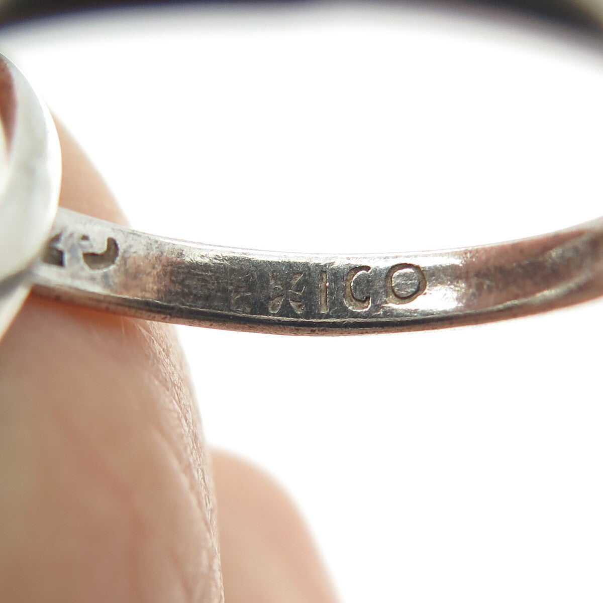 925 Sterling Silver Vintage Mexico Interlocked Trinity Oxidized Ring Size 5.75