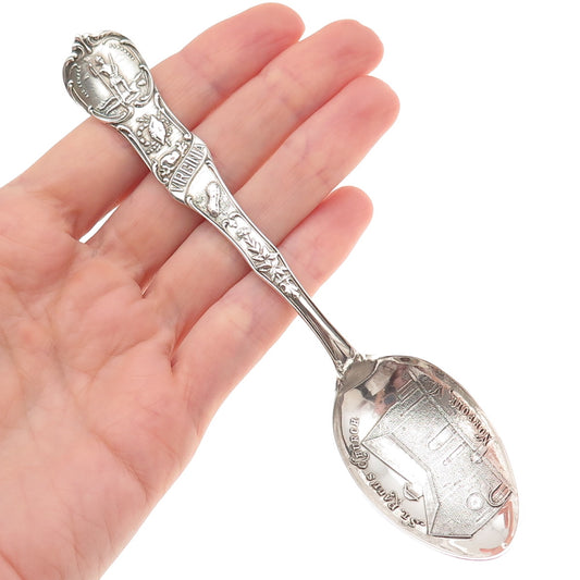Mechanics 925 Sterling Antique Art Deco St. Paul's Church Norfolk VA Tea Spoon