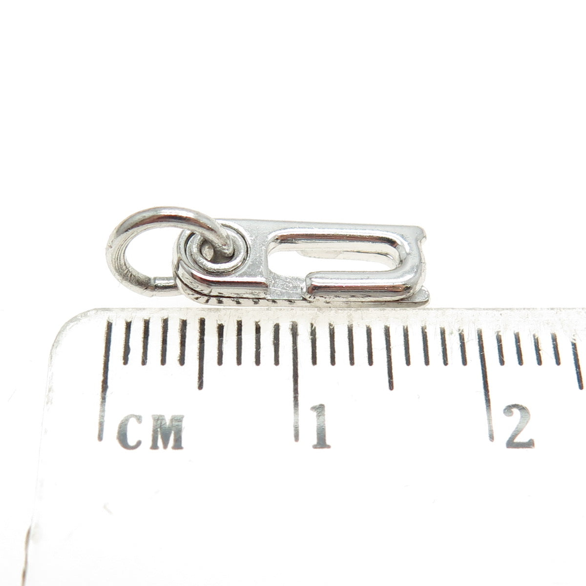 925 Sterling Silver Vintage Bracelet / Necklace Paperclip Slide Hook Clasp Lock