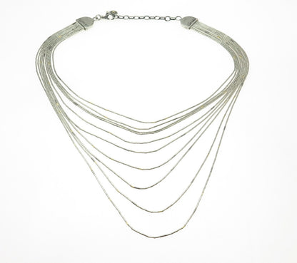 GURHAN 24K Gold & Sterling Silver Vintage Multi-Row Liquid Chain Necklace 16-18"