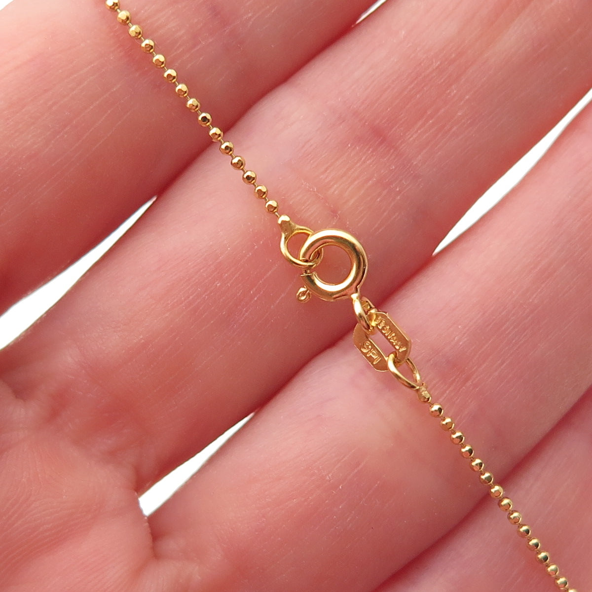Ross Simons 925 Sterling Gold Plated Real Diamond Lab-Created Ruby Necklace 16"